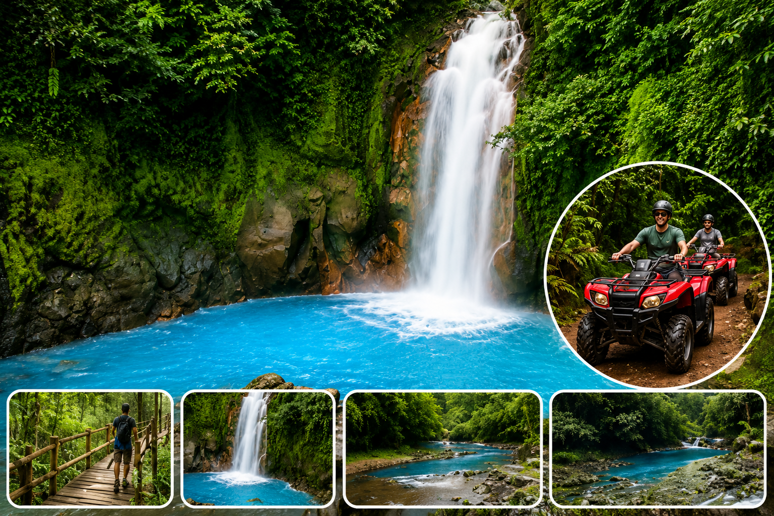 💦 Río Celeste Waterfall Hike + ATV